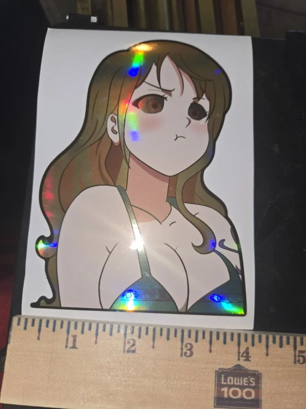 Nami One Piece Anime Peeker Bumper Stickers Car Decal Vinyl Waifu Funny Holo 4x6